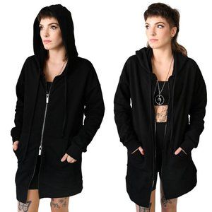 Fox Blood NWT 2-Way Zipper French Terry Hoodie Jacket